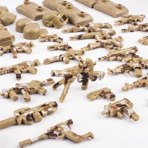 MaozyHomie 63 Pcs Military Weapons Set Accessories UK Special Forces Toys | Compatible with Major Brands thumbnail 5