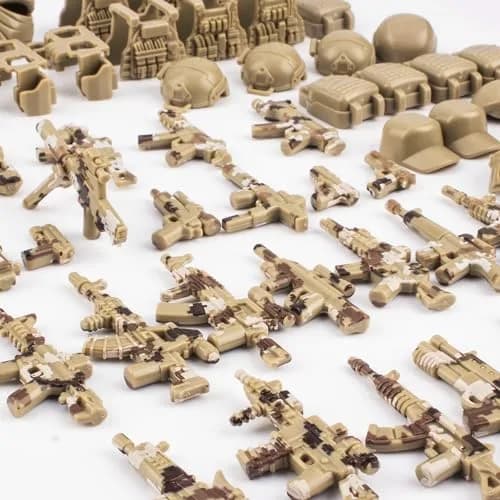 MaozyHomie 63 Pcs Military Weapons Set Accessories UK Special Forces Toys | Compatible with Major Brands thumbnail 6