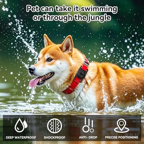 GOCII AirTag Dog Collar Holder 2 Pack, Waterproof Silicone AirTag Case for Apple AirTag (Gen 1 & 2) | Black thumbnail 6