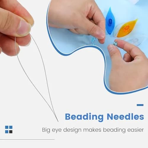 BUTUZE 15 PCS Tatting Shuttle Kit for Beginners | Durable Plastic & Beading Needles (15 pcs, Assorted Colors) thumbnail 5