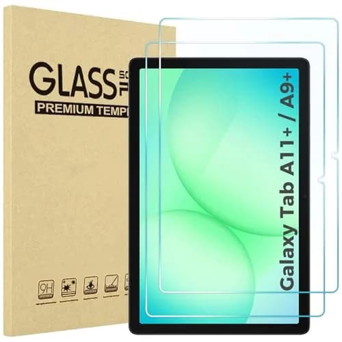 ProCase 2 Pack Screen Protector for Galaxy Tab A11 Plus/Tab A9 Plus | 9H Tempered Glass, HD Clarity, Bubble-Free thumbnail 1