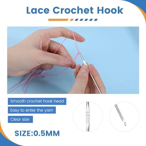 BUTUZE Tatting Shuttle Kit with Beading Needles & Crochet Hooks, 5 PCS Plastic Shuttle 8.1 cm (3.15 in) | DIY Hand Lacemaking Craft Tool thumbnail 6