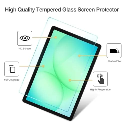 ProCase Tempered Glass Screen Protector for Samsung Galaxy Tab A9+ 11 Inch | 9H Hardness, HD Clear, Bubble-Free Installation thumbnail 4
