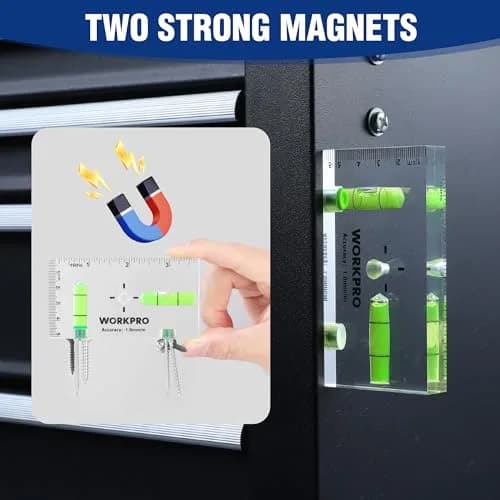 WORKPRO 3-3/4 Inch Mini Magnetic Pocket Level Tool | Compact, Accurate, Magnetic for DIY & Professionals thumbnail 4