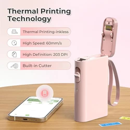 Nelko P21 Bluetooth Label Maker Machine with Tape | Portable Wireless Mini Label Printer thumbnail 5