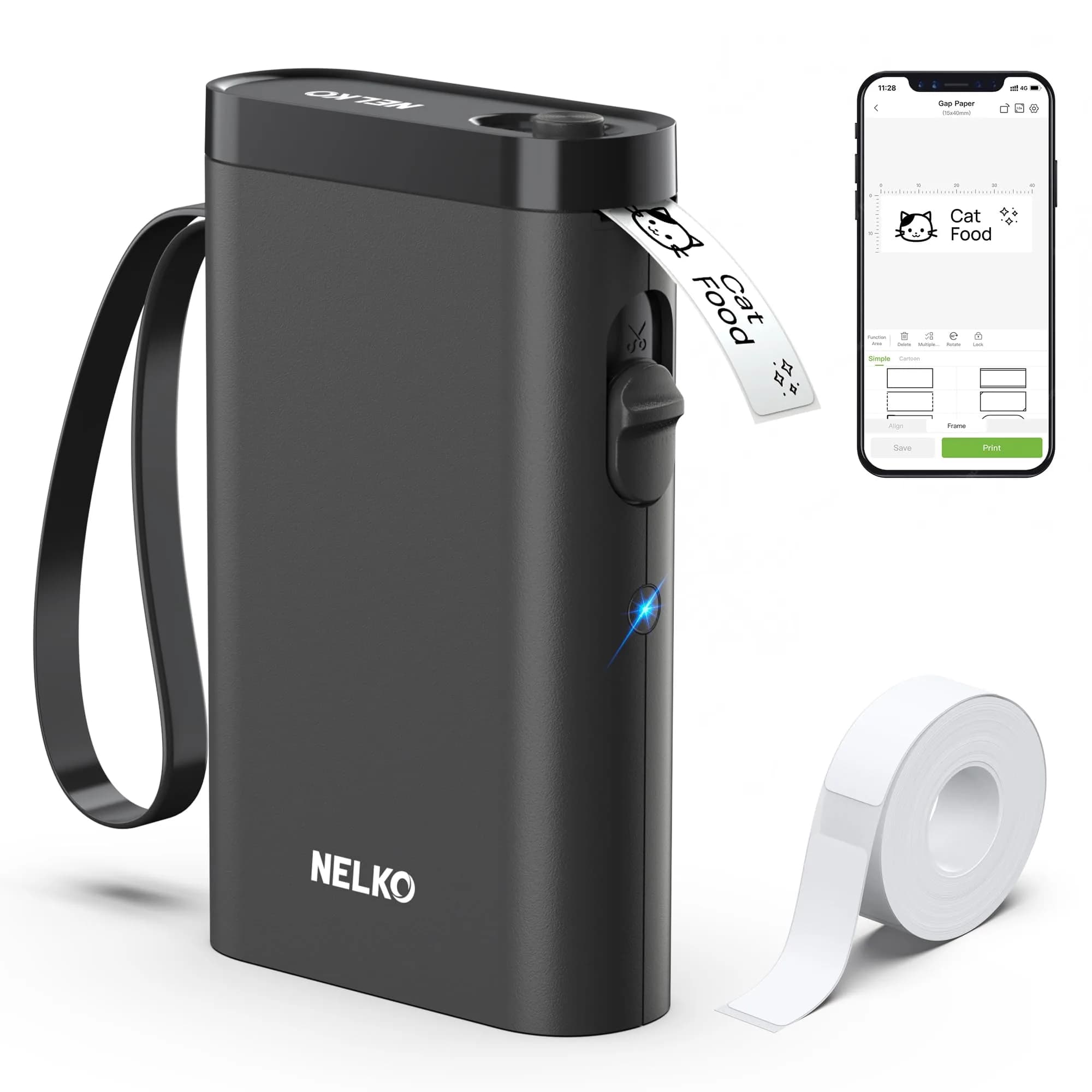 Nelko P21 Bluetooth Label Maker | 203 DPI High-Resolution Portable Printer - main product image