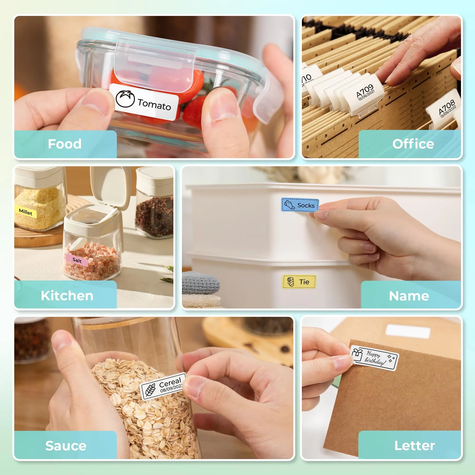 Nelko P21 Bluetooth Label Maker - Black | Mini Wireless Pocket-Sized Printer for Home & Office Organization - view 8