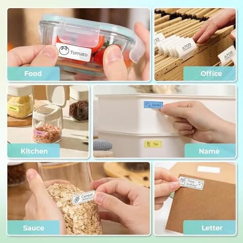 Nelko P21 Bluetooth Label Maker - Vibrant Green | Pocket-Sized Wireless Mini Label Printer for Home and Office Organization thumbnail 7