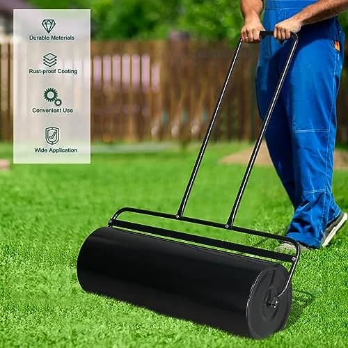 Outvita Lawn Roller, 17 Gallons, Water & Sand Filled | Durable Steel, Easy to Use, 138cm thumbnail 5