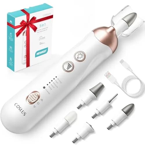 COSLUS C43 Professional Manicure Pedicure Kit with Upgrade Standard Grinder | 5 Speeds, 5000 RPM, Cordless thumbnail 1