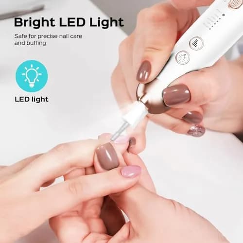 COSLUS C43 Professional Manicure Pedicure Kit with Upgrade Standard Grinder | 5 Speeds, 5000 RPM, Cordless thumbnail 8