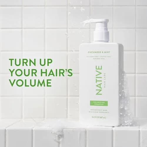 Native Cucumber & Mint Shampoo and Conditioner Set | Volumizing, Sulfate-Free, 16.5 fl oz each (2-Pack) thumbnail 2