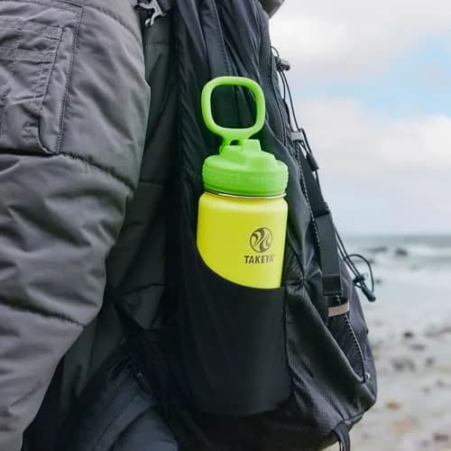 Takeya Actives Kids Water Bottle 18 oz Stainless Steel | Double Wall Insulation BPA-Free Leakproof Straw Lid thumbnail 4