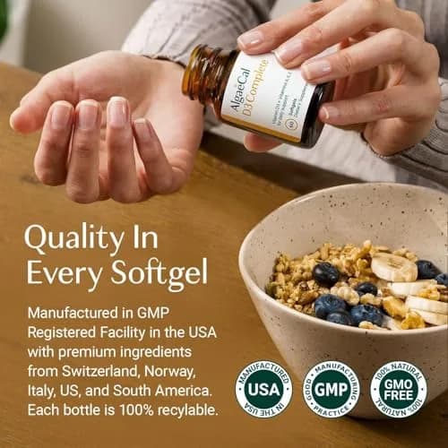 ALGAECAL D3 Complete 60 Softgels thumbnail 7