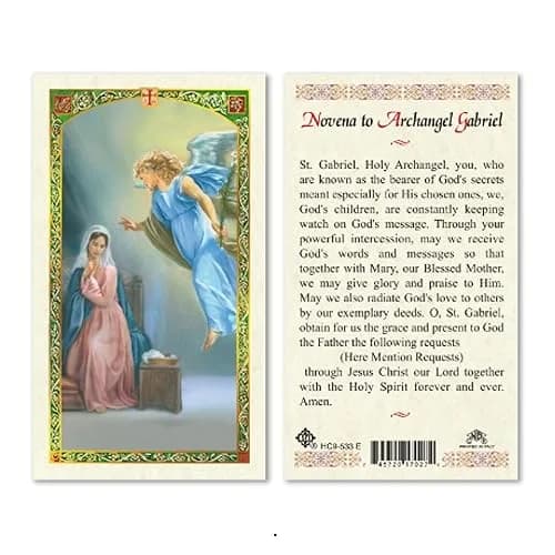 Holy Lines Seven Archangels Laminated Catholic Prayer Cards | Catholic Holy Cards for Guidance & Protection thumbnail 3
