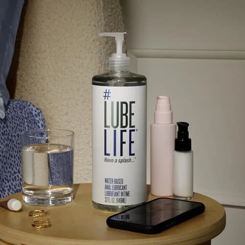 LubeLife Water-Based Anal Lube Gel 946ml (32 Fl Oz) | Silky Smooth Glide for Intimacy thumbnail 7