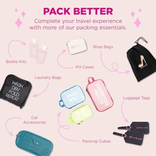 MIAMICA Dots & Stripes Cosmetic Case 12 Pack | Stylish Travel Organizer with Zipper Closure thumbnail 7