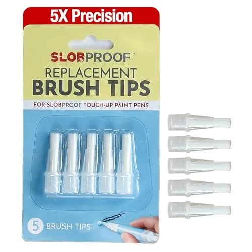 Slobproof Replacement Brush Tips for Refillable Touch-Up Paint Pens | Precision, Durable & Reusable (70-120 chars) thumbnail 1