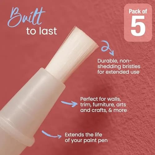 Slobproof Replacement Brush Tips for Refillable Touch-Up Paint Pens | Precision, Durable & Reusable (70-120 chars) thumbnail 6