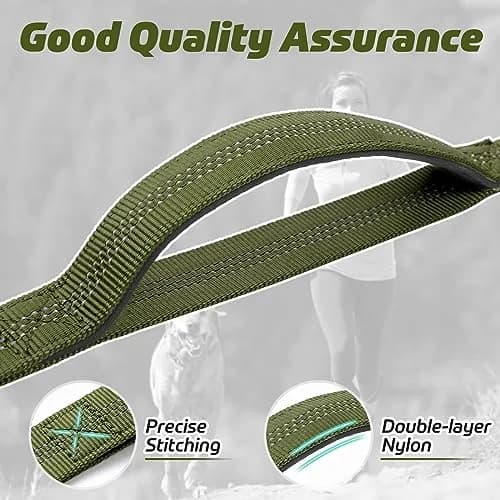 rabbitgoo Tactical Dog Leash, Heavy Duty Training Bungee Lead | 5.2ft, Reflective, Shock-Absorbing thumbnail 5