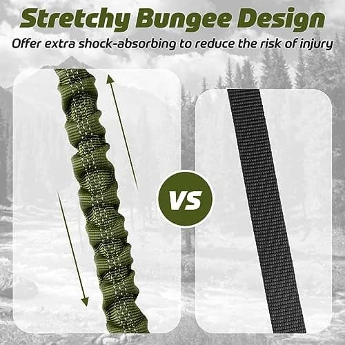 rabbitgoo Tactical Dog Leash, Heavy Duty Training Bungee Lead | 5.2ft, Reflective, Shock-Absorbing thumbnail 7