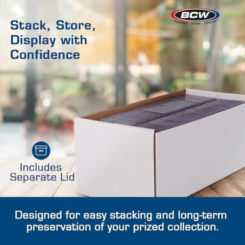BCW 5ct Graded Shoe Box | Card Storage Holds 300 Toploaders & 100 Graded Cards thumbnail 5