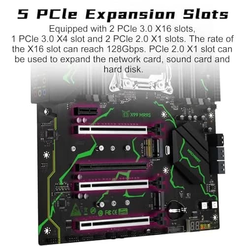 MACHINIST X99 MR9S ATX Motherboard LGA 2011-3 DDR4 ECC 256GB RAM | Supports Intel Xeon E5 V3/V4 & Core i7 5th/6th Gen thumbnail 5