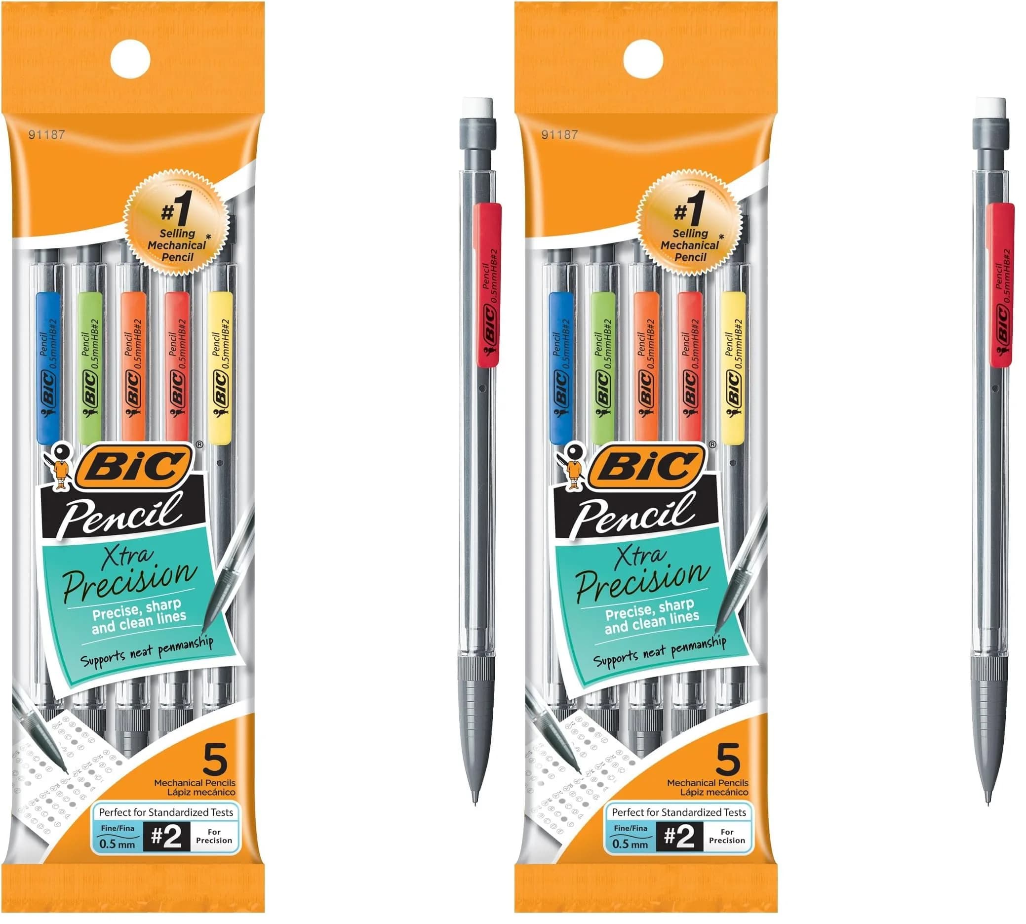 BIC Xtra-Precision Mechanical Pencil 0.5mm | Sharp, Smudge-Proof, Refillable for Precise Writing — Fine Point