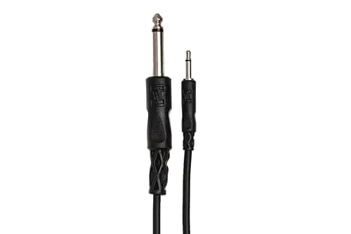 Hosa CMP-303 3.5 mm TS to 1/4" TS Mono Interconnect Cable 3 feet | Durable, Low-Loss Audio Connection thumbnail 2