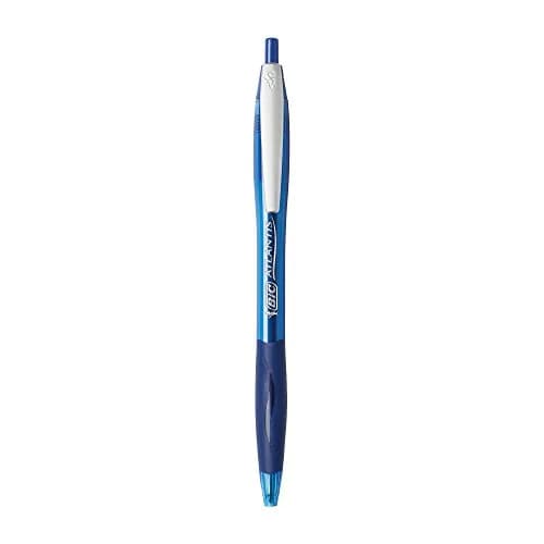 BIC Atlantis Original Retractable Ballpoint Pens, Medium Point 1.0mm Blue, 2-Count | Smooth Writing for Students & Office thumbnail 2