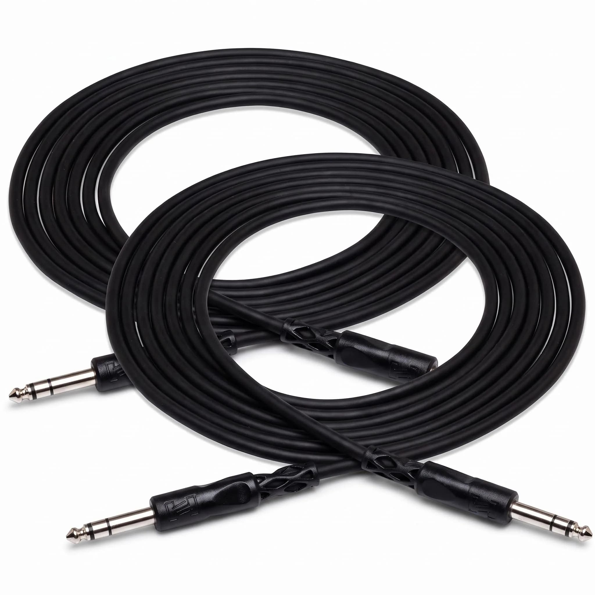 Hosa CSS-110 Balanced 1/4" TRS to 1/4" TRS Interconnect Cable, 3.05 m (10 Feet) Pack of 2 | Professional Audio Signal Transfer — Pack of 2