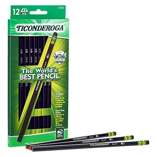 Ticonderoga Pencils, 2 HB Soft, Black, 24 Count | Smooth Graphite for Students & Office thumbnail 7