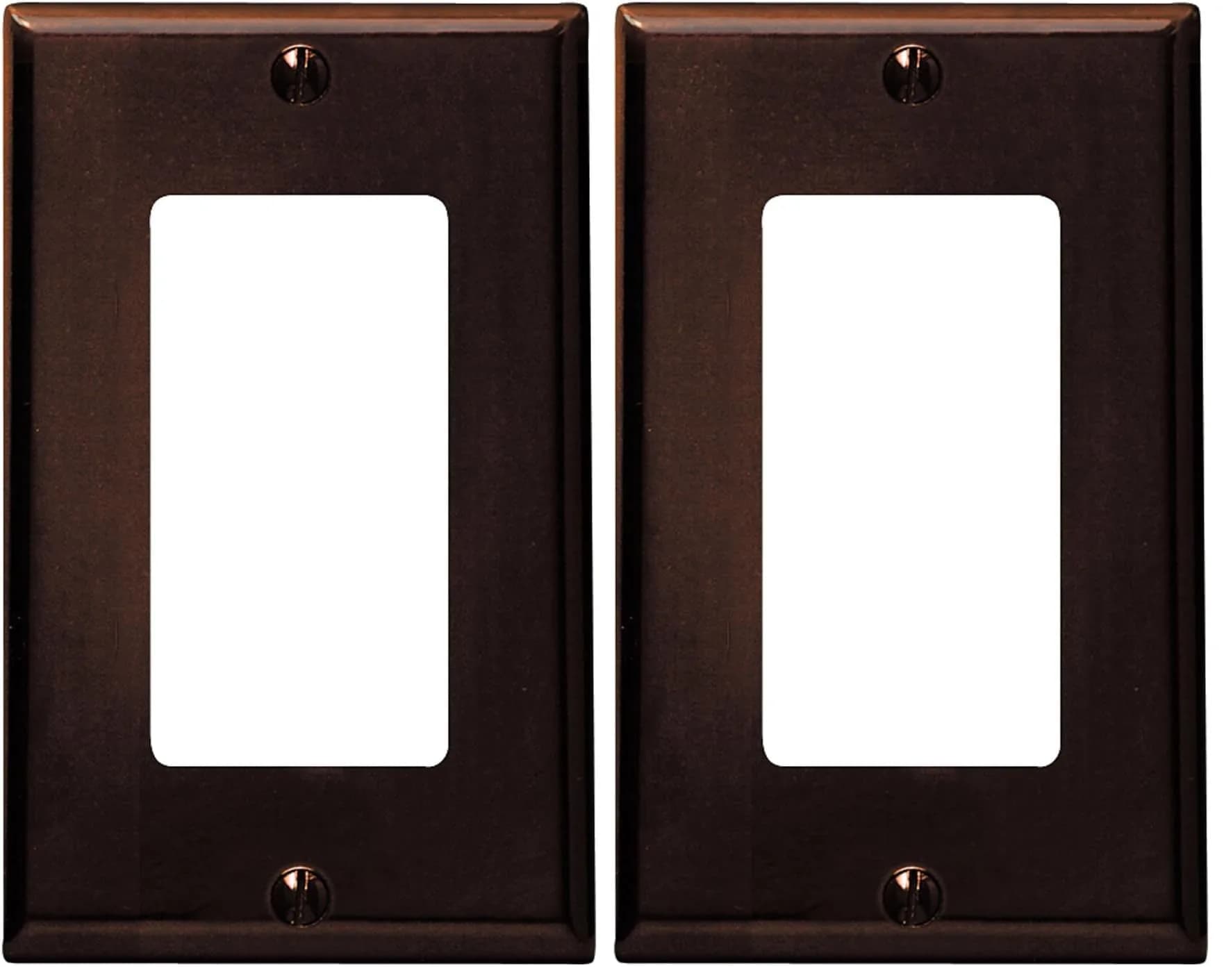 Leviton 1-Gang Decora Wallplate Brown | Thermoset, Standard Size, Durable — Brown