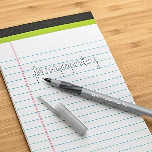 BIC Round Stic Grip Xtra Comfort Red Ballpoint Pens, Medium Point (1.2mm), 24 Pens | Smooth Ink Flow for Students & Office thumbnail 5