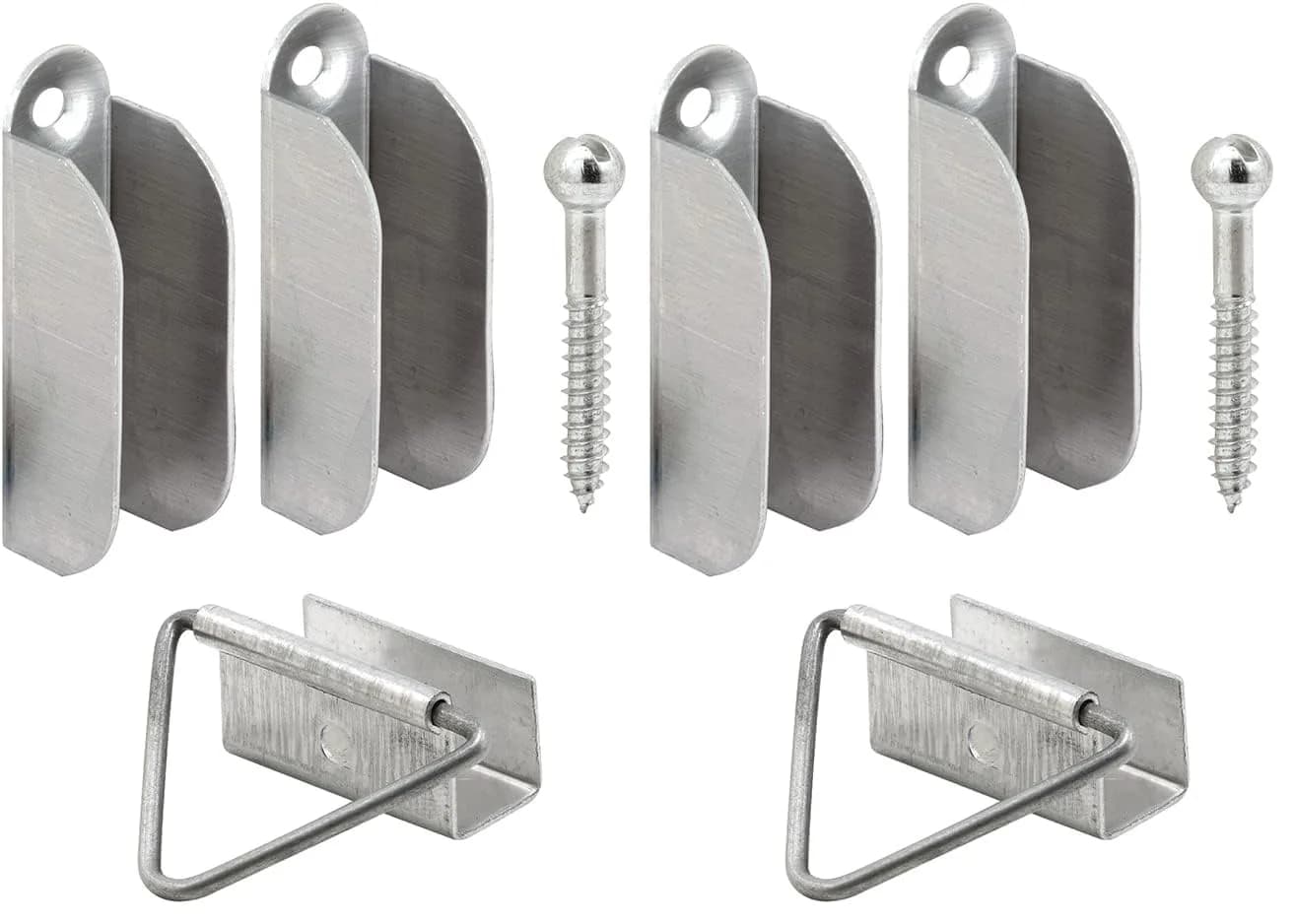 PRIME-LINE L 5770 Screen Hanger and Latch Set 0.08 kg (2 oz) | Secures Screens in Wooden Frames — Aluminum