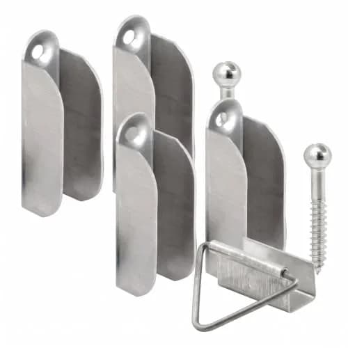 PRIME-LINE L 5770 Screen Hanger and Latch Set 0.08 kg (2 oz) | Secures Screens in Wooden Frames thumbnail 1