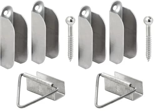 PRIME-LINE L 5770 Screen Hanger and Latch Set 0.08 kg (2 oz) | Secures Screens in Wooden Frames thumbnail 1