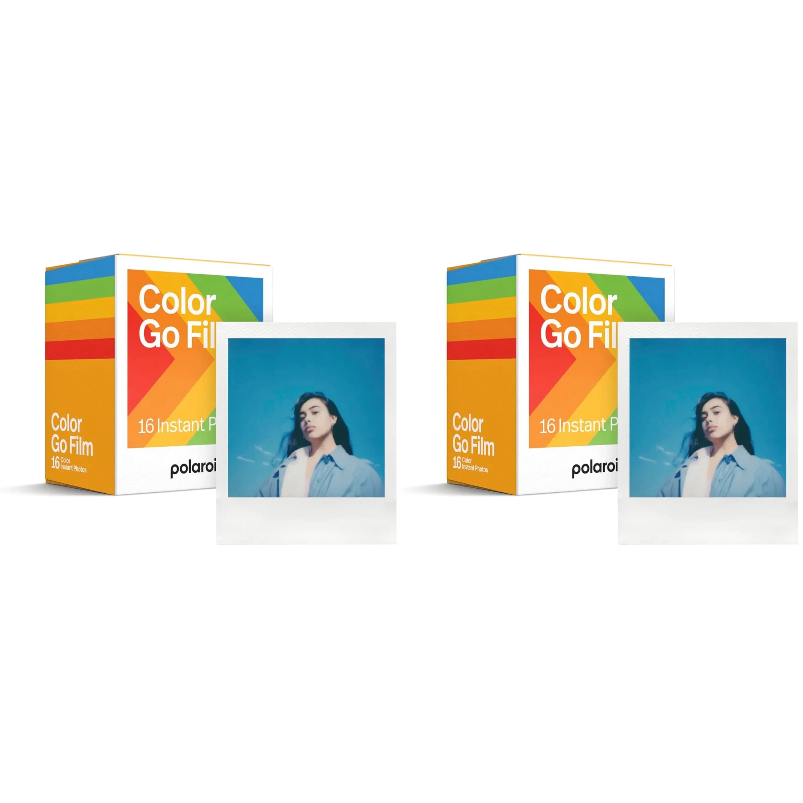 Polaroid Go Color Film Double Pack (16 Photos Per Pack) | Compatible with Polaroid Go Camera