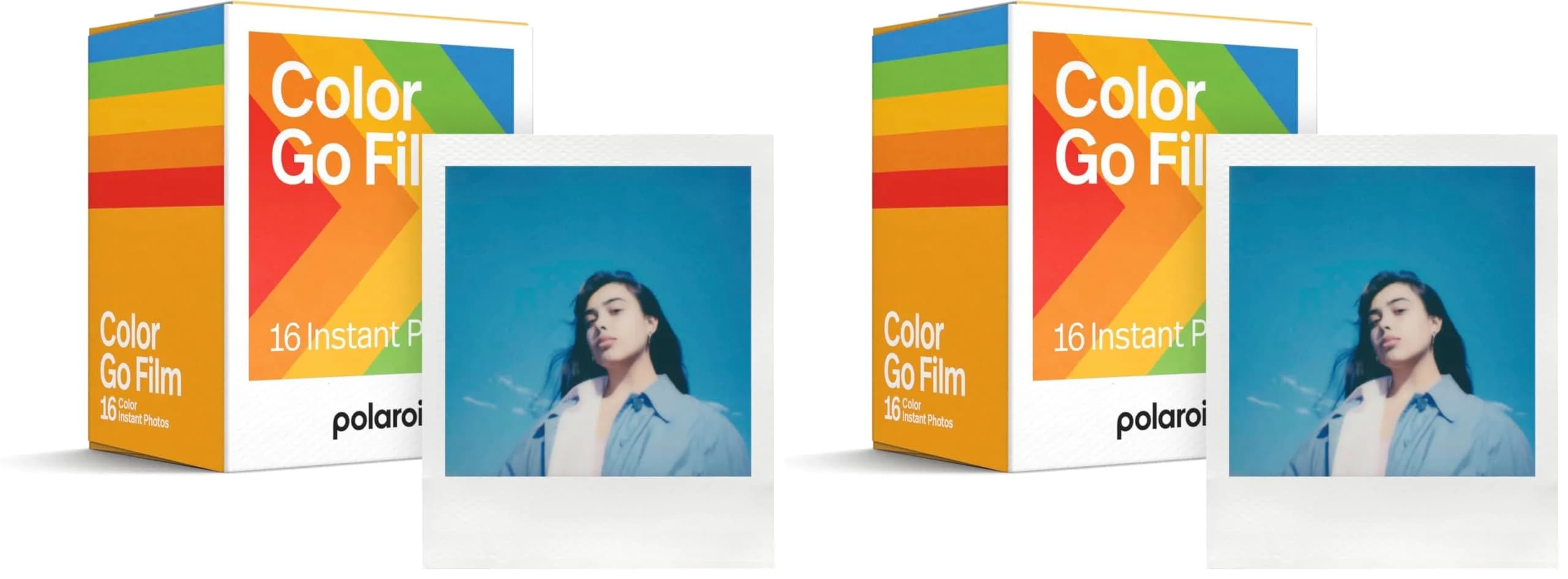 Polaroid Go Color Film Double Pack (16 Photos Per Pack) | Compatible with Polaroid Go Camera