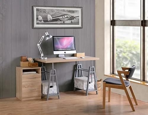 American Furniture Classics Kyndall Laine Select Model KYLN22 Variable Height Desk with Metal Base | Modern Adjustable Office Desk thumbnail 2