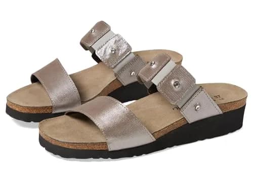 NAOT Ashley Sandal Leather - 8-8.5 M US | Silver Threads Comfort thumbnail 1