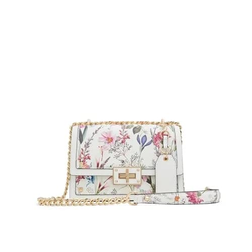ALDO Byworthh Cross Body Bag Small Floral Bright Multi | Versatile Chain Strap thumbnail 1
