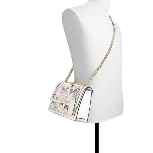 ALDO Byworthh Cross Body Bag Small Floral Bright Multi | Versatile Chain Strap thumbnail 6