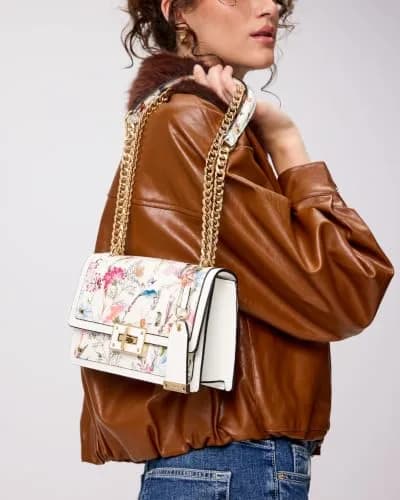 ALDO Byworthh Cross Body Bag Small Floral Bright Multi | Versatile Chain Strap thumbnail 2