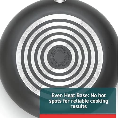 T-Fal Initiatives Nonstick Cookware Set 6 Piece | Oven Safe up to 350°F, Dishwasher Safe, Gray thumbnail 6