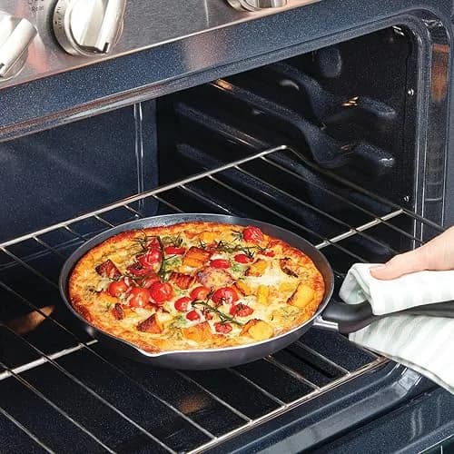 T-Fal Initiatives Nonstick Cookware Set 6 Piece | Oven Safe up to 350°F, Dishwasher Safe, Gray thumbnail 9