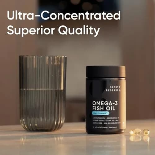 Sports Research Omega-3 Fish Oil Minis from Wild Alaska Pollock 120 Count | Triple Strength EPA/DHA, 520mg Omega-3, MSC Certified thumbnail 7