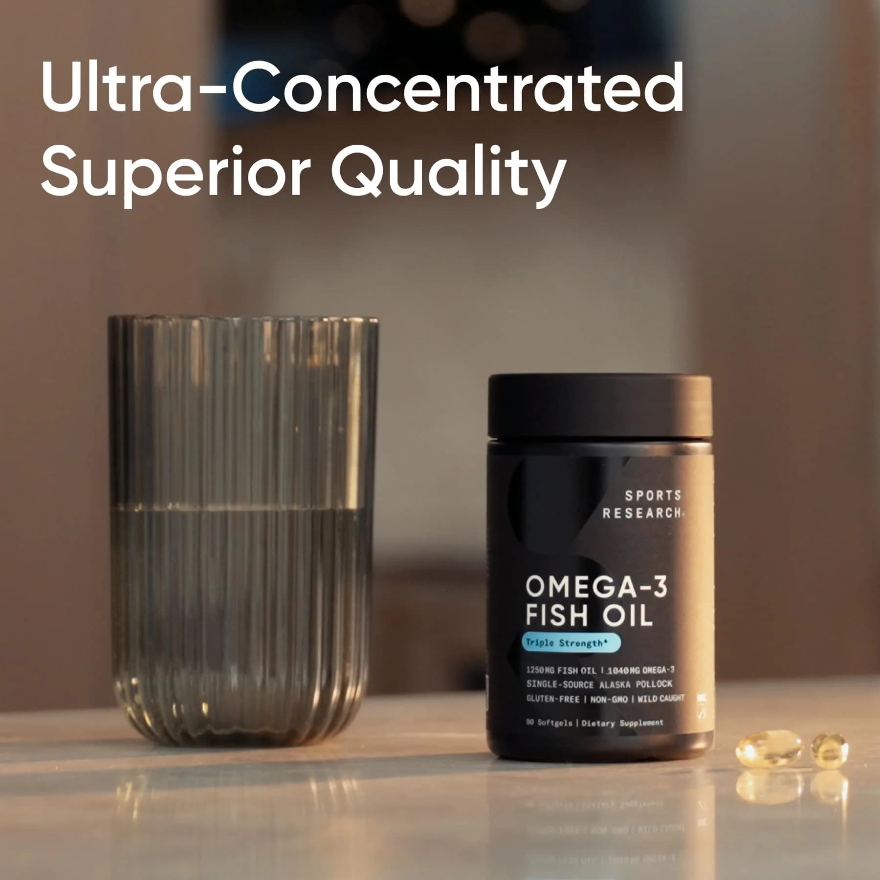 Sports Research Omega-3 Fish Oil Minis 1250mg Softgels | Wild Alaskan Pollock, IFOS 5-Star Certified - view 7