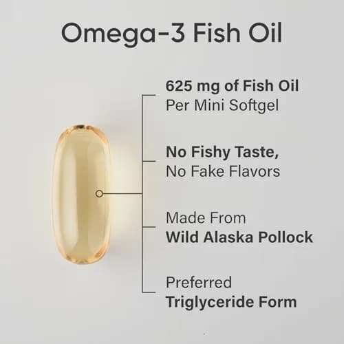 Sports Research Omega-3 Fish Oil Minis from Wild Alaska Pollock 120 Count | Triple Strength EPA/DHA, 520mg Omega-3, MSC Certified thumbnail 2