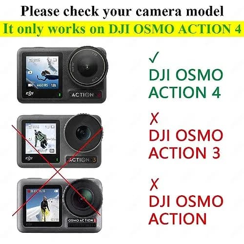 ULBTER Screen Protector for DJI OSMO Action 4 Camera + Lens Cap | 9H Tempered Glass, Bubble-Free, HD Clarity thumbnail 2